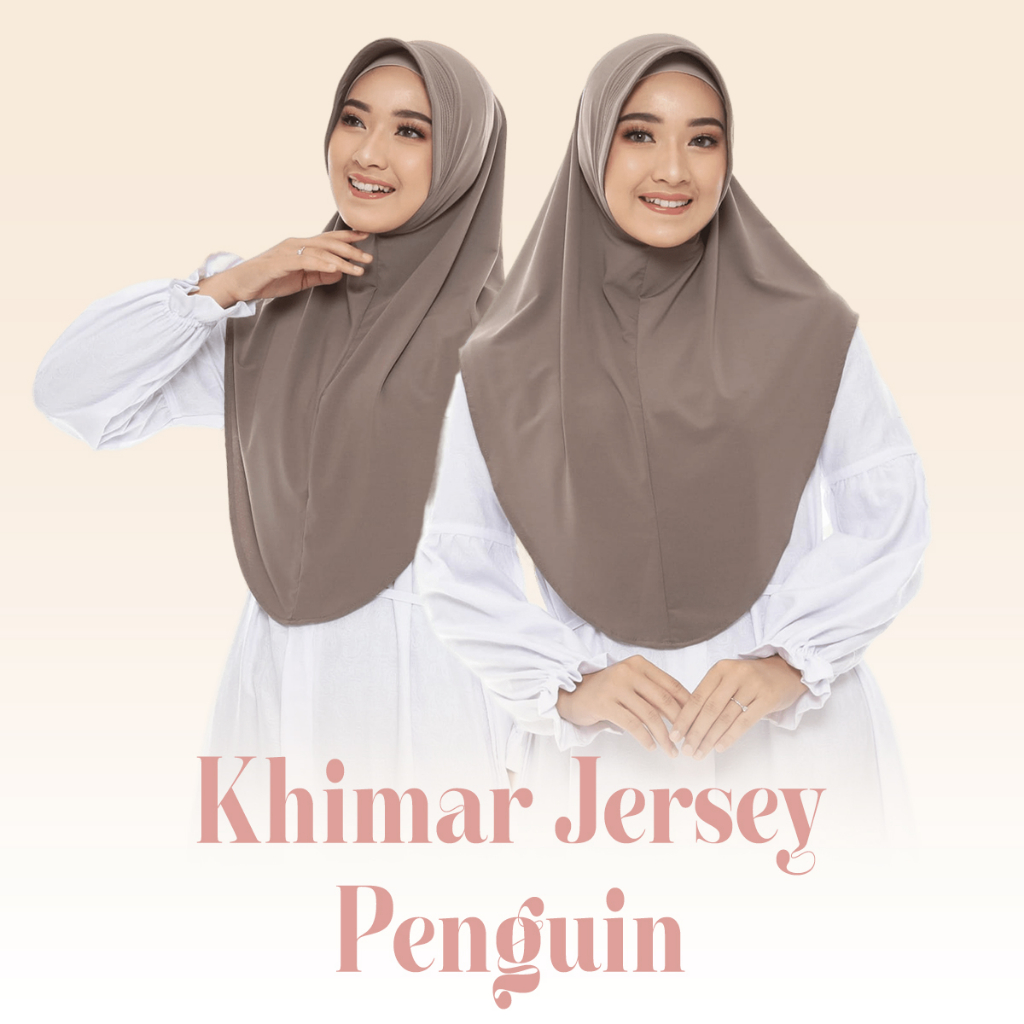 Jual Khimar Jersey Premium Khimar Penguin Khimar Jersey Khimar