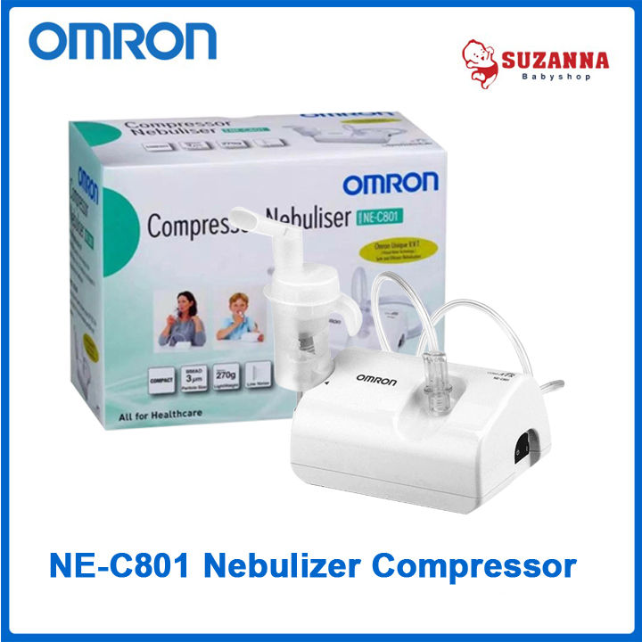 Jual Omron NE C801 Nebulizer Compressor Alat Bantu Pernafasan