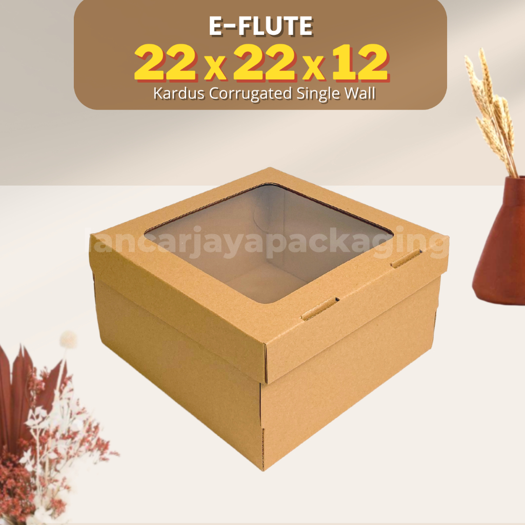 Jual E FLUTE Kotak Kue Tart Cake Pudding Dus Hampers Souvenir Kardus