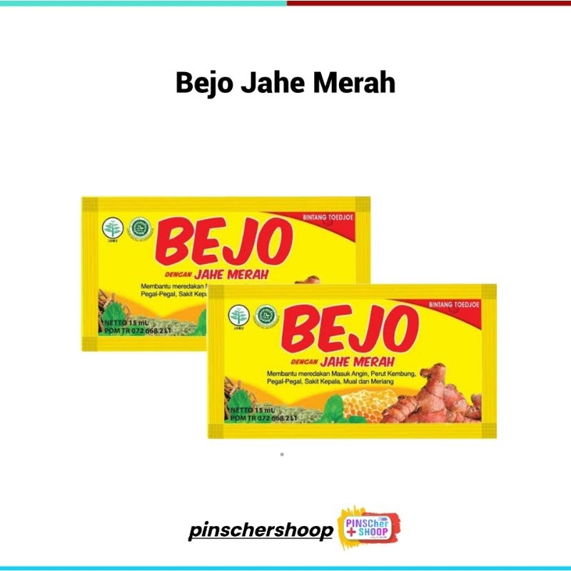 Jual Bejo Jahe Merah Dan Extra Meredakan Masuk Angin Sachet Shopee