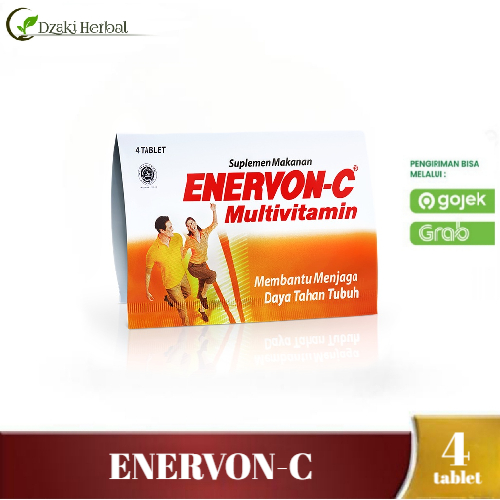 Jual Enervon C Multivitamin Daya Tahan Tubuh Strip Isi 4 Tablet