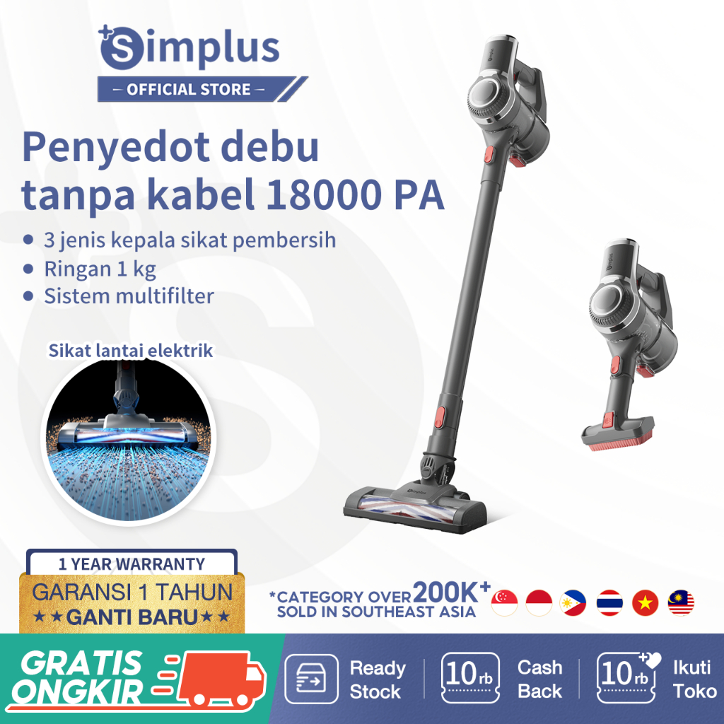 Jual Simplus Vacuum Cleaner Cordless Penyedot Debu Pa Tanpa Kabel