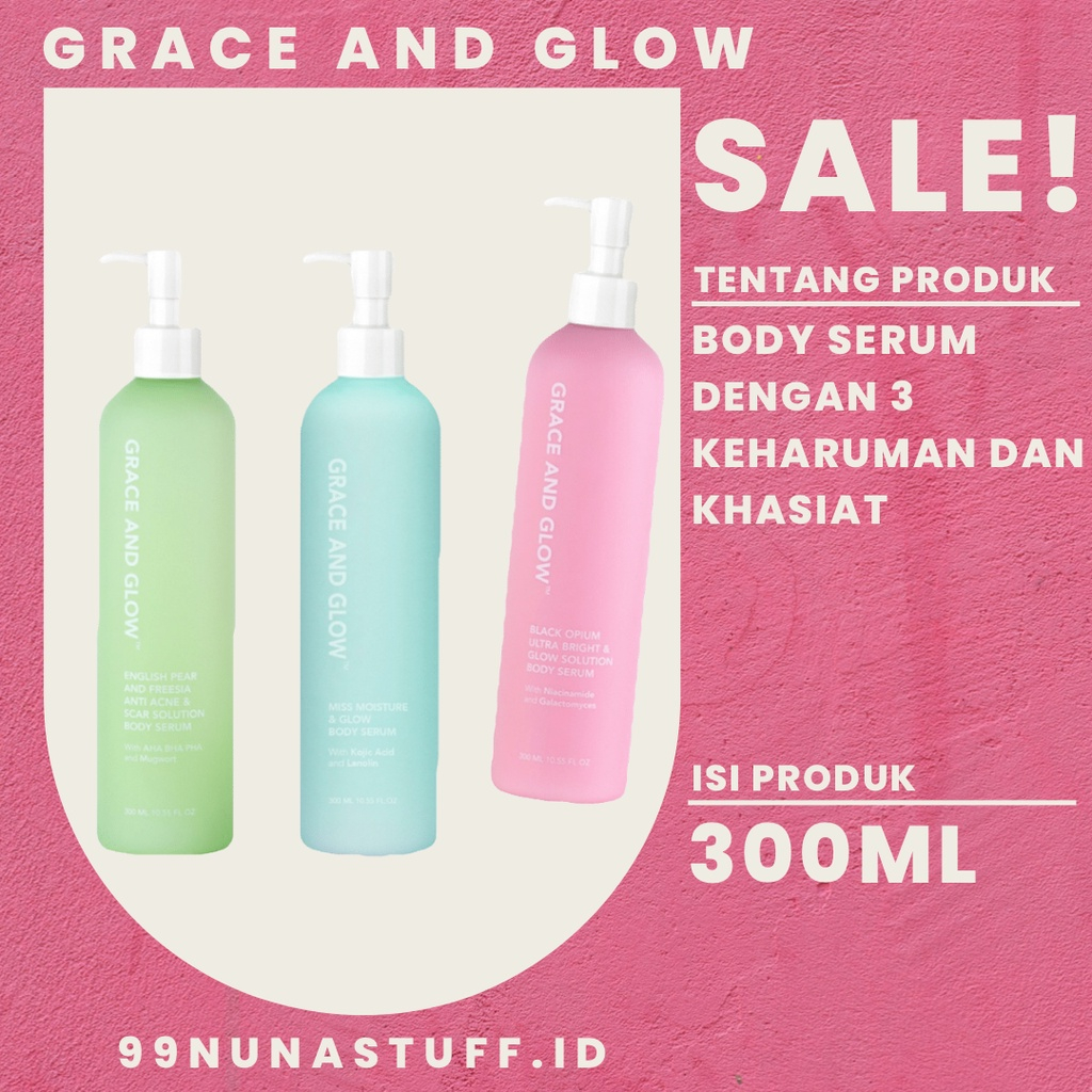 Jual Grace And Glow Body Serum Series Shopee Indonesia