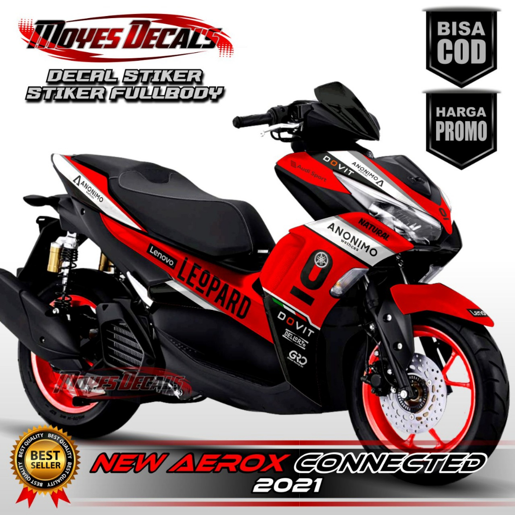 Jual Decal Yamaha Aerox Connected Sticker Decal Full Body Keren