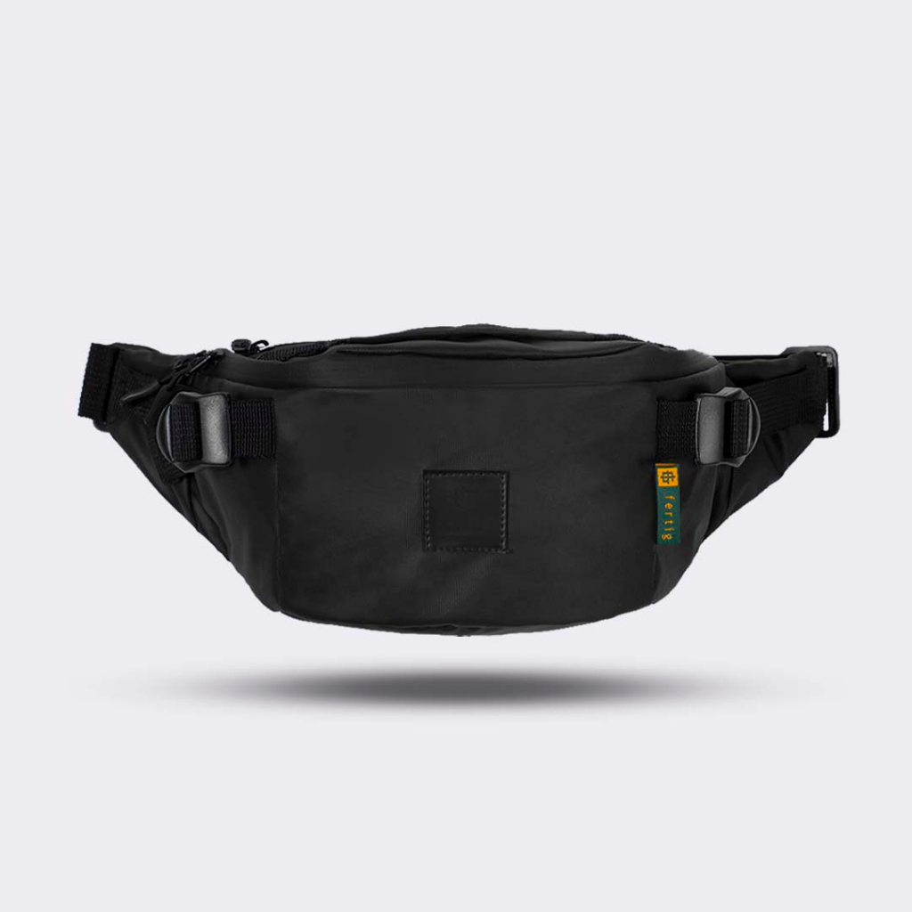 Jual Fertig Malvin Black Tas Selempang Pria Waistbag Pinggang