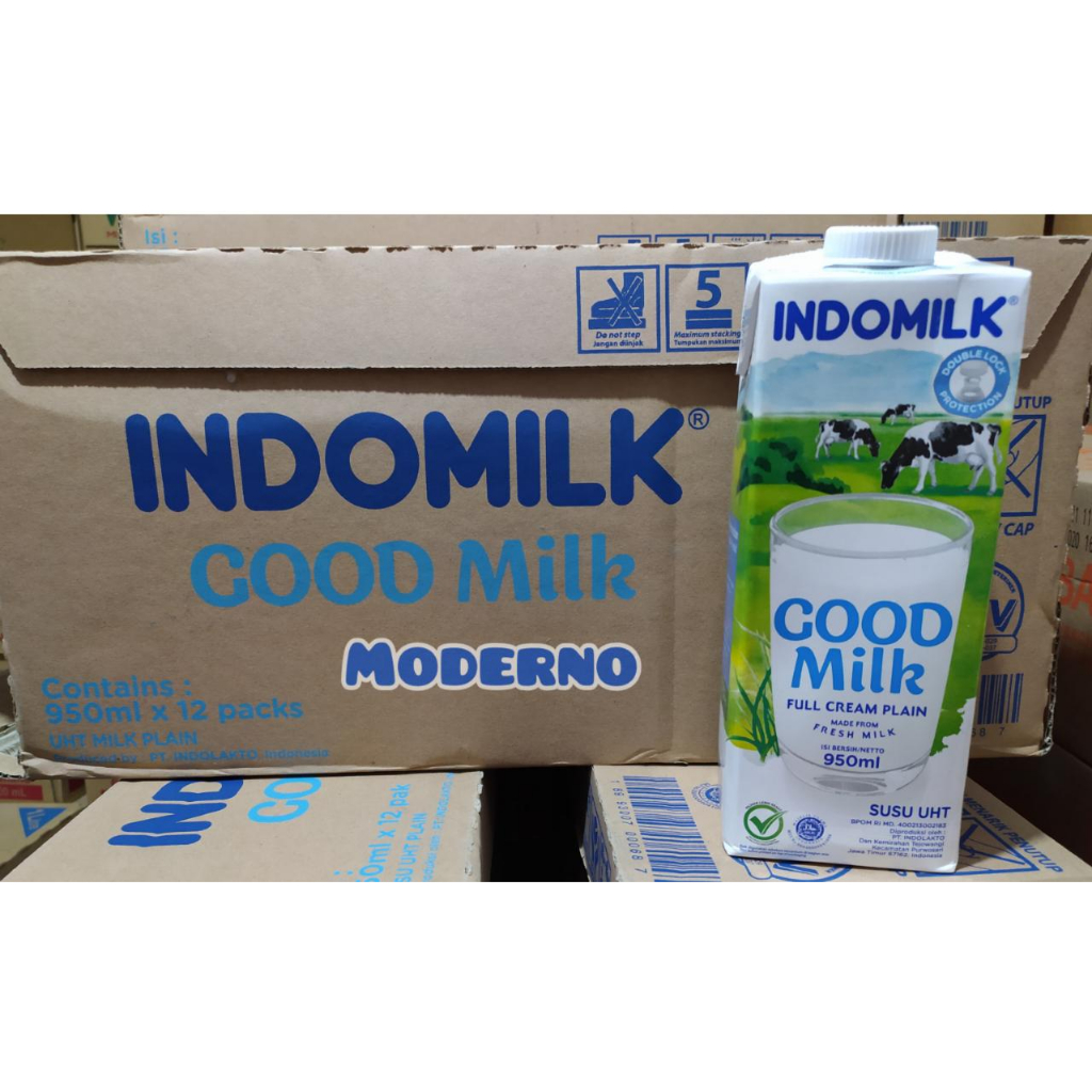 Jual Indomilk UHT Full Cream 950 Ml Harga Per Karton Shopee Indonesia