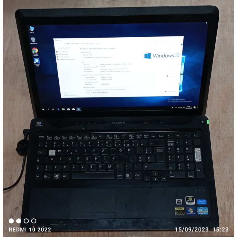 Jual Laptop Sony Vaio Gaming Double Vga Core I Qm Ddr Shopee