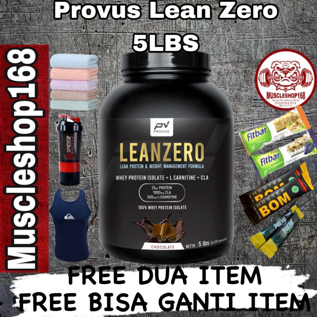 Jual Provus Lean Zero 5 Lbs 75 Serving Whey Isolate Fatburner Ripped