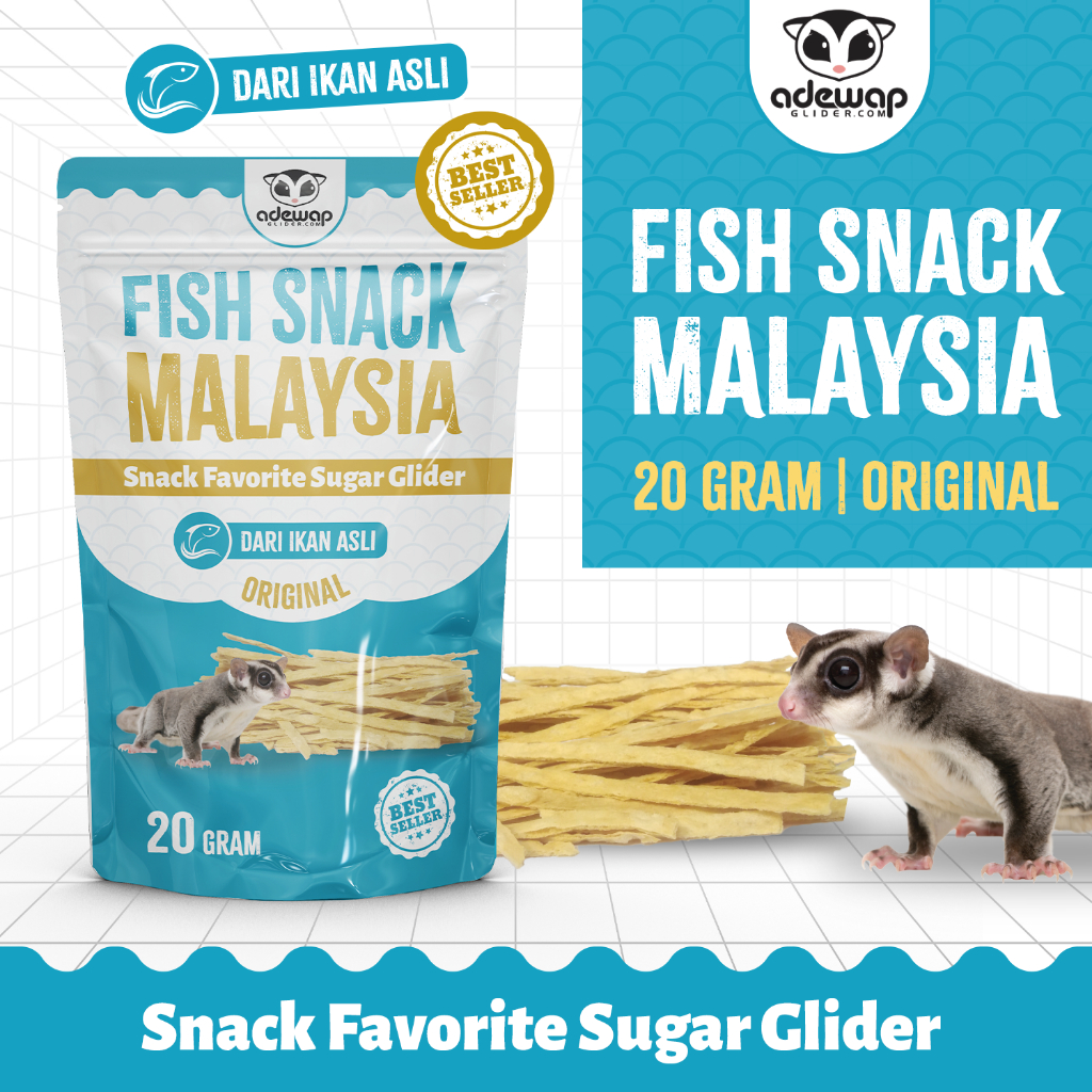 Jual Fish Snack Camilan Favorit Sugar Glider Import Malaysia Murah