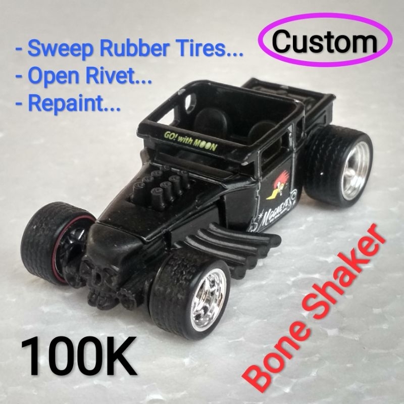 Jual Hot Wheels Bone Shaker Loose Custom Woody Mooneyes Shopee Indonesia