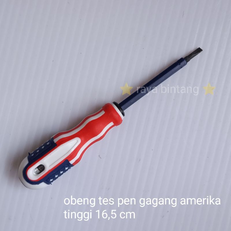 Jual Obeng Tespen Gagang Amerika Bolak Balik Multifungsi Test Listrik