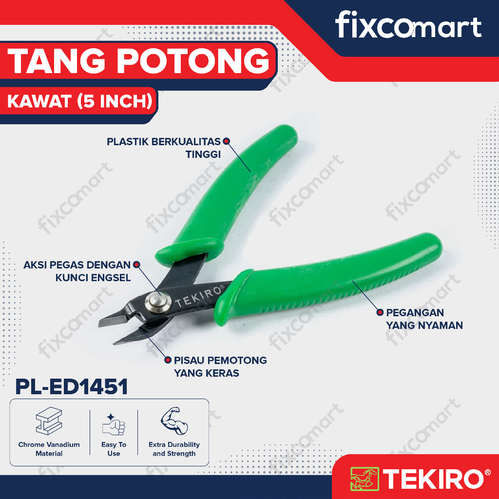 Jual Tekiro Tang Potong Elektronik Tang Potong Kawat Shopee