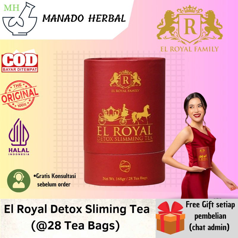 Jual MANADO El Royal Detox Sliming Tea 100 Original Shopee Indonesia