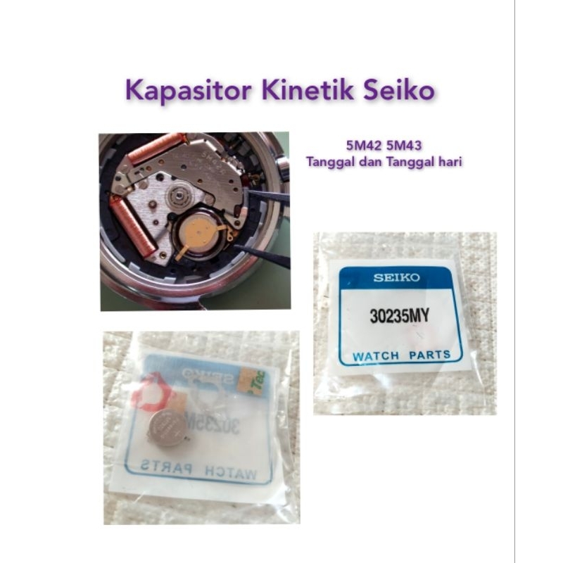 Jual Baterai Kapasitor Jam Seiko Kinetic My Panasonic Mt