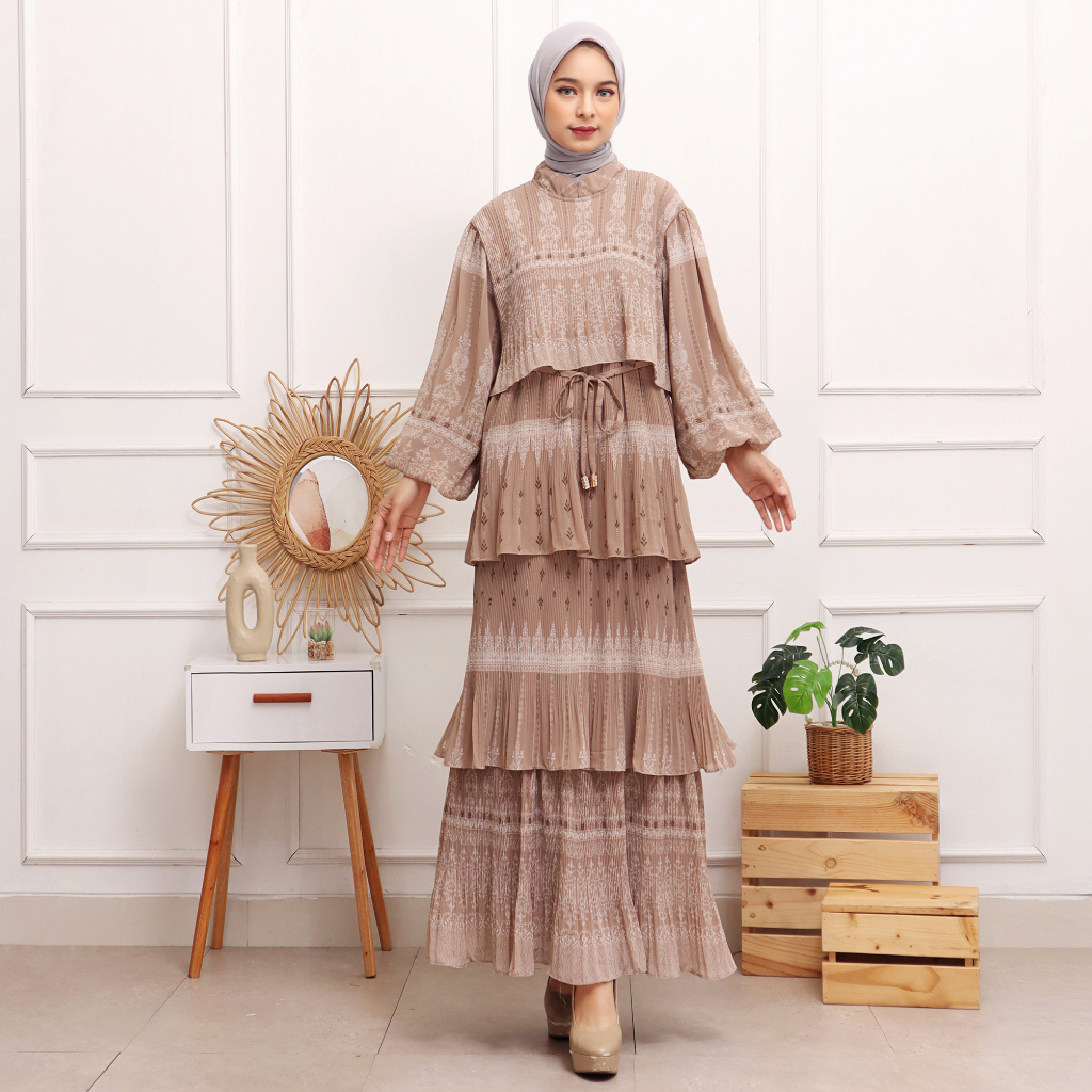 Jual Gamis Maxy Dress Ceruti CRT Laila Shopee Indonesia