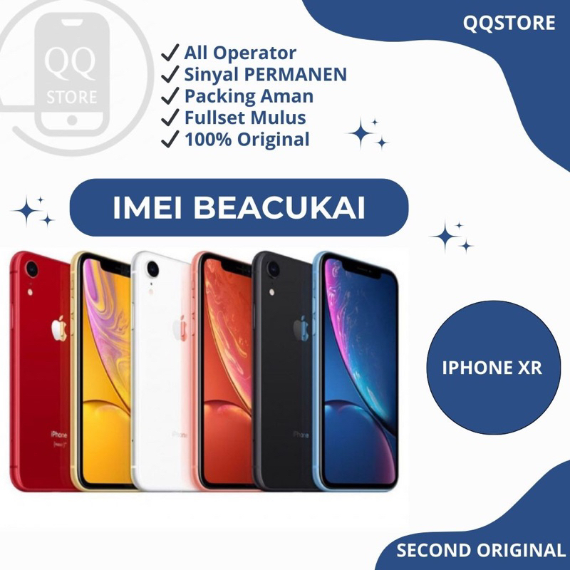 Jual IPhone XR 64GB 128GB 256GB Imei Terdaftar Second Mulus Normal