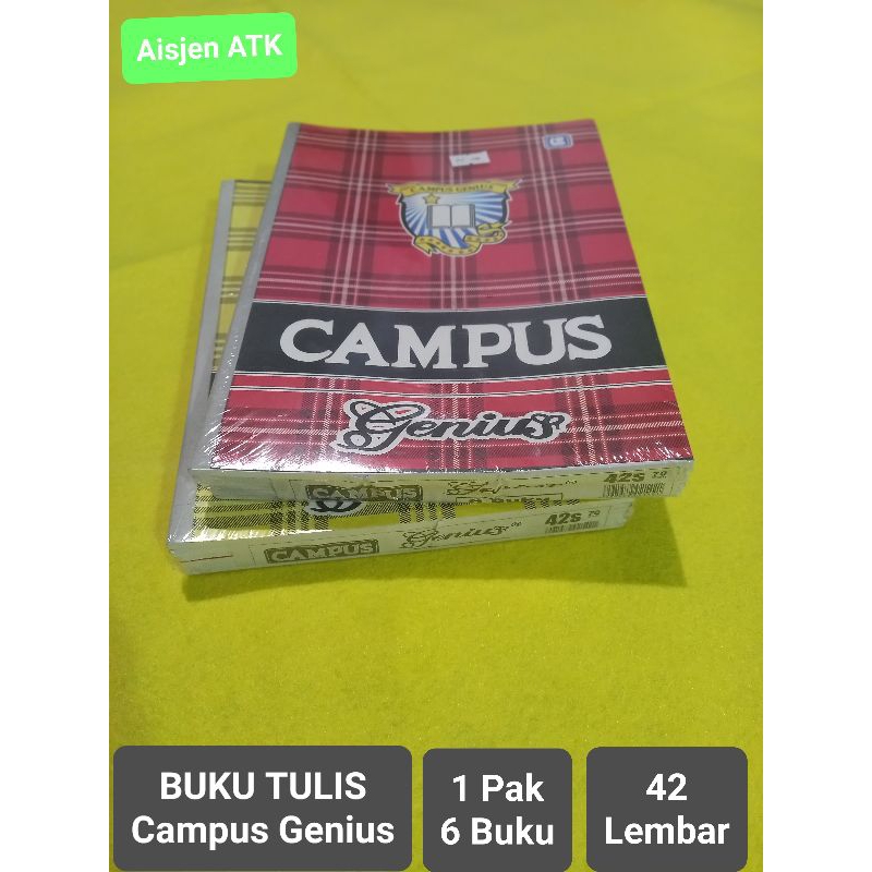 Jual Buku Tulis Boxi Campus Genius Isi 42 Lembar 1 PAK Isi 6 BUKU