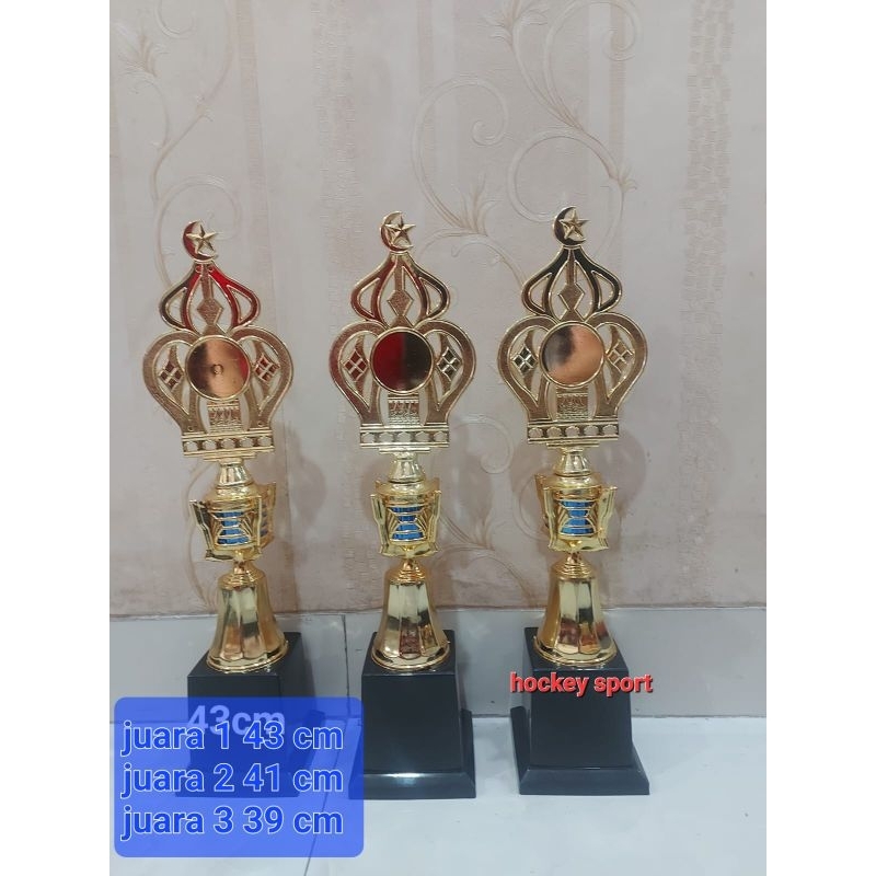 Jual Trophy Custom Tulisan Piala Mesjid Manasik Set Pagoda Mini