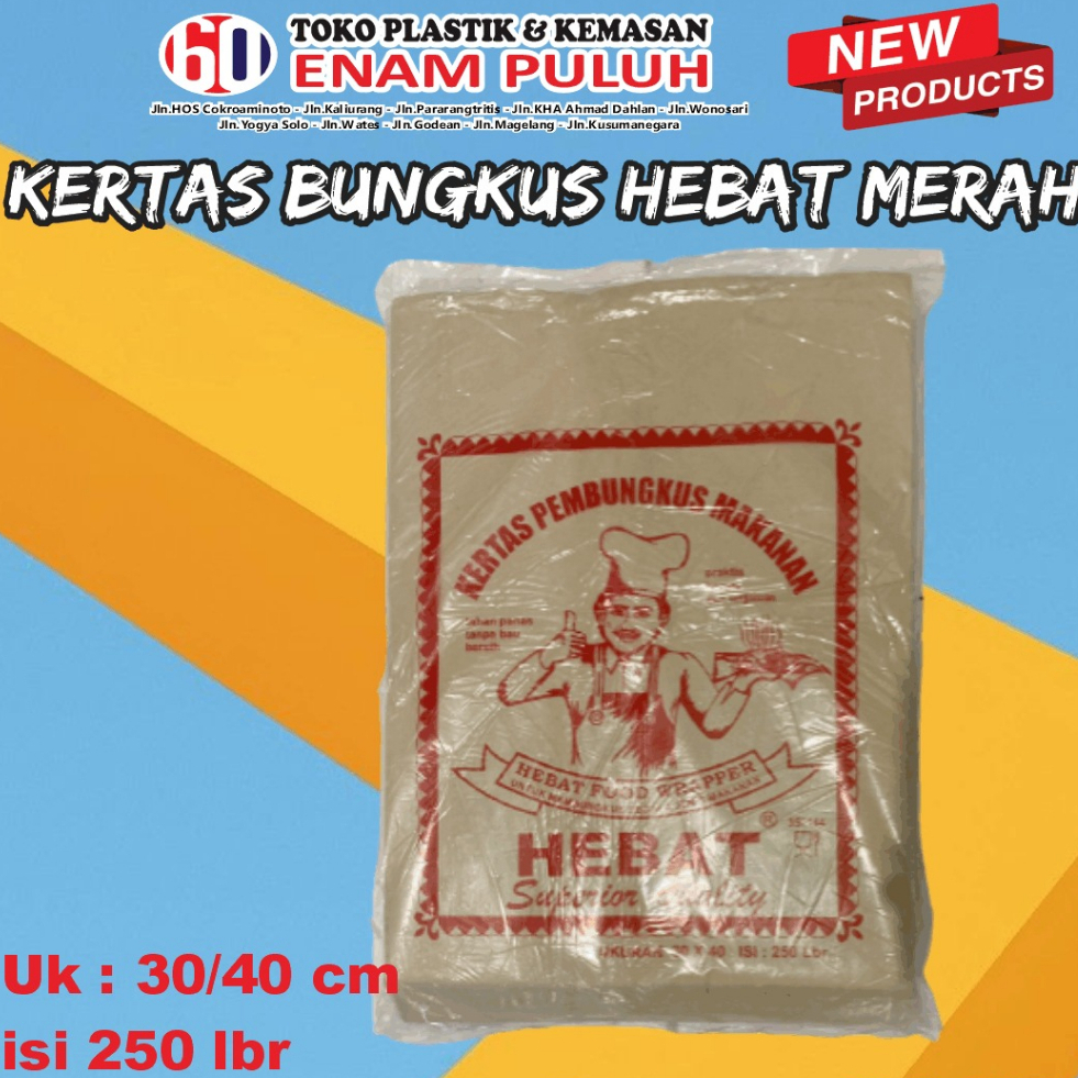 Jual Kertas Bungkus Makan 30x40 Nasi Coklat Warteg Laminasi Hebat Isi