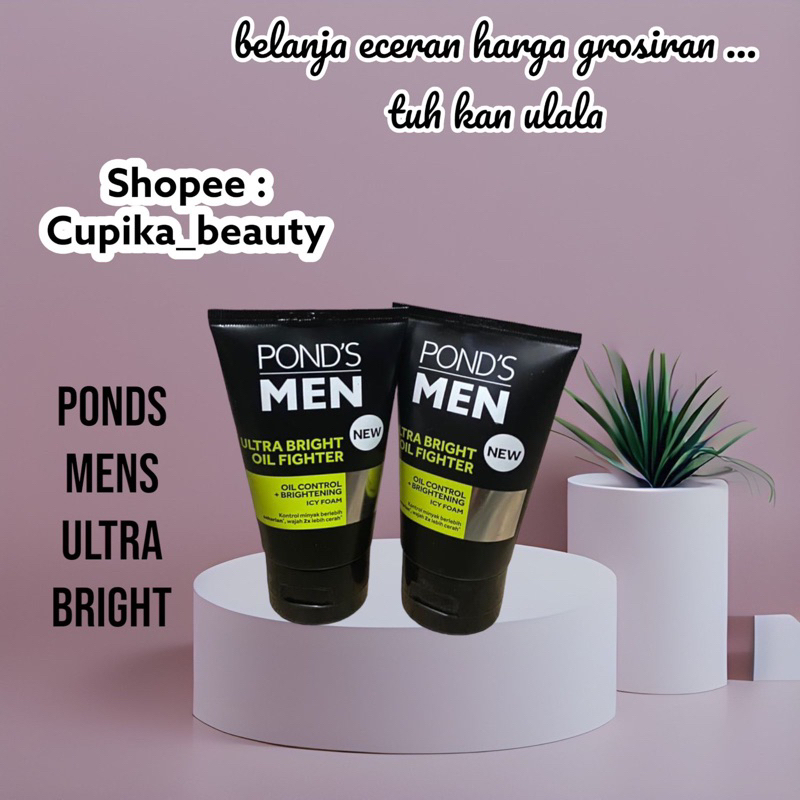 Jual Ua X 100 Gr Ultra Bright Pond S Men Ultra Bright Oil Fighter