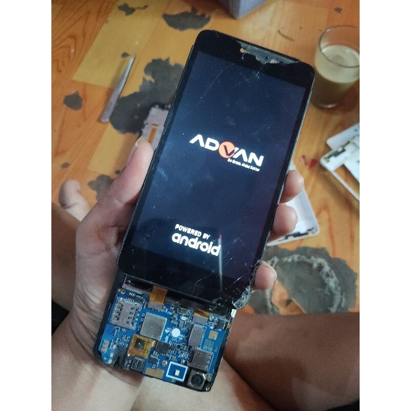 Jual Lcd Advan I5c Plus Retak Normal Tested Shopee Indonesia