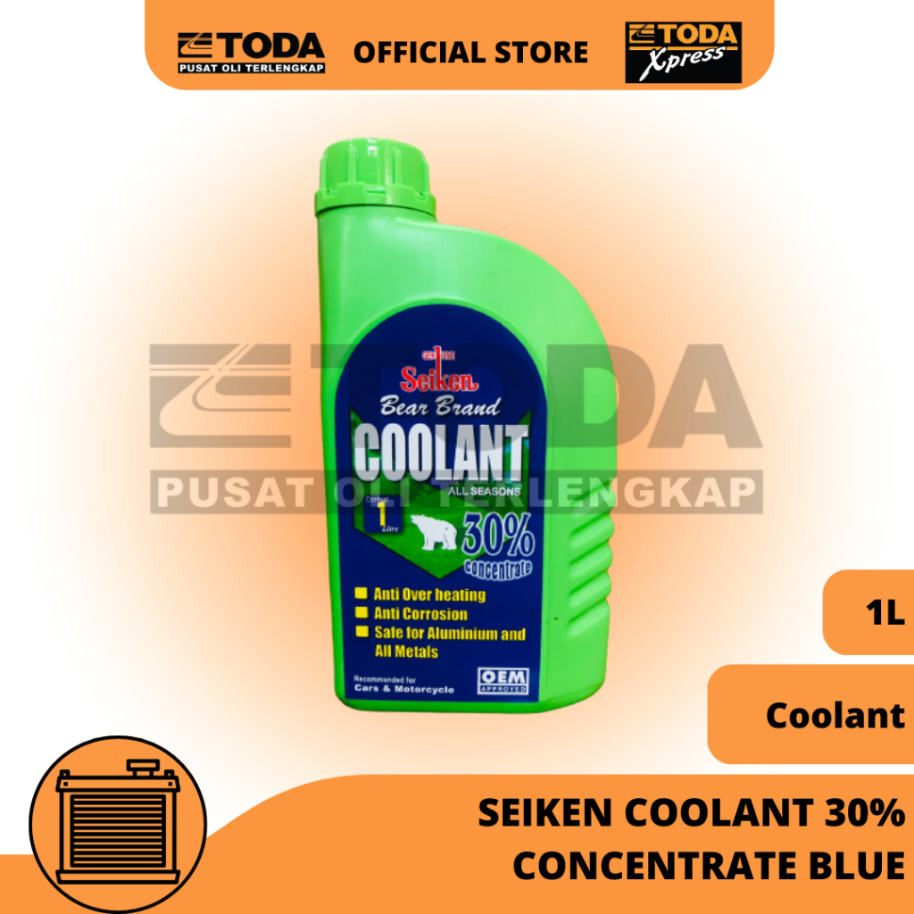 Jual Air Radiator Seiken Coolant 30 Blue 1L Original Shopee Indonesia