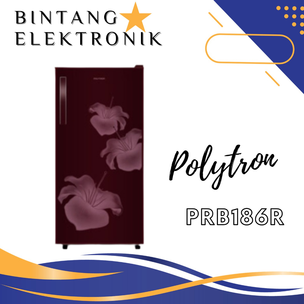 Jual POLYTRON PRB186R B Kulkas 1 Pintu Metallic 180 Liter Shopee