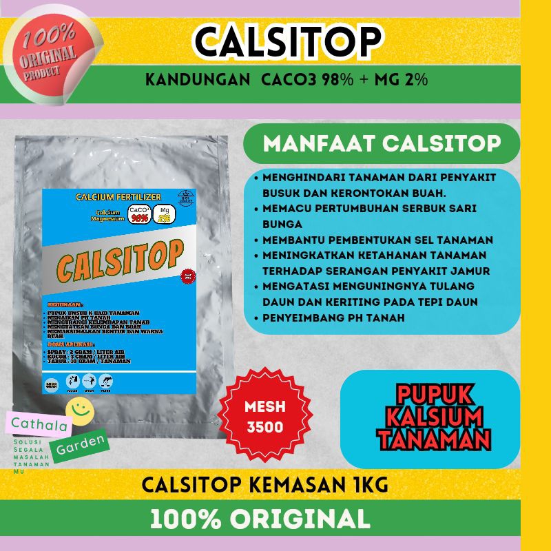 Jual CALSITOP KEMASAN 1KG PUPUK CALCIUM FERTILIZER TANAMAN Shopee