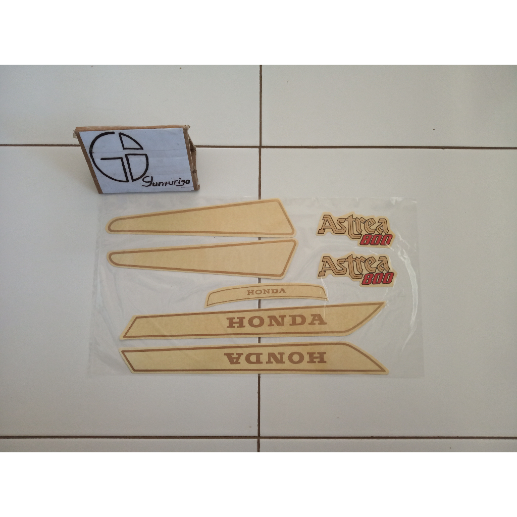 Jual Striping Sticker Lis Standart Honda Astrea 800 Kuning Emas Gold