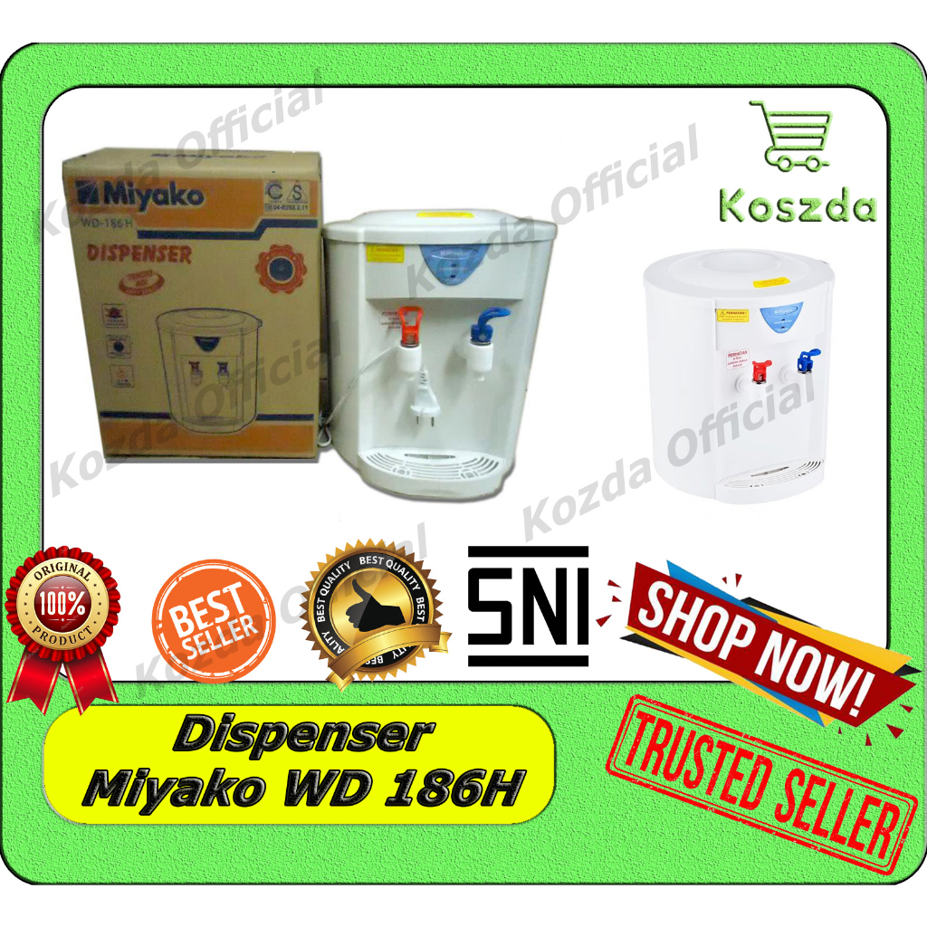 Jual Miyako Dispenser HOT NORMAL Type WD 186H Bergaransi Miyako Resmi