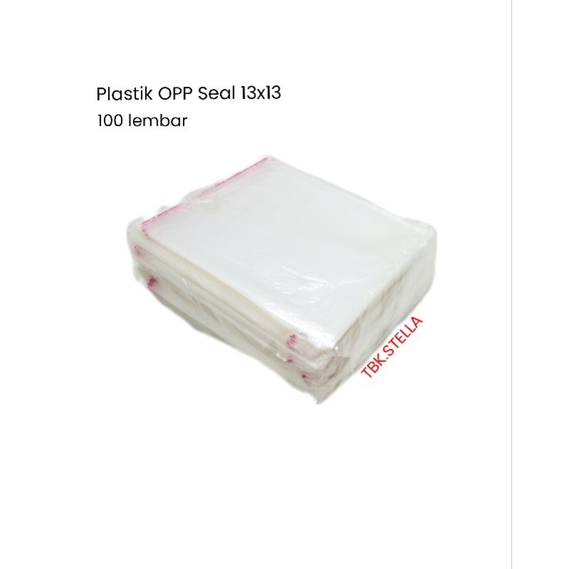 Jual PLASTIK OPP SEAL 13X13 100 LEMBAR Shopee Indonesia