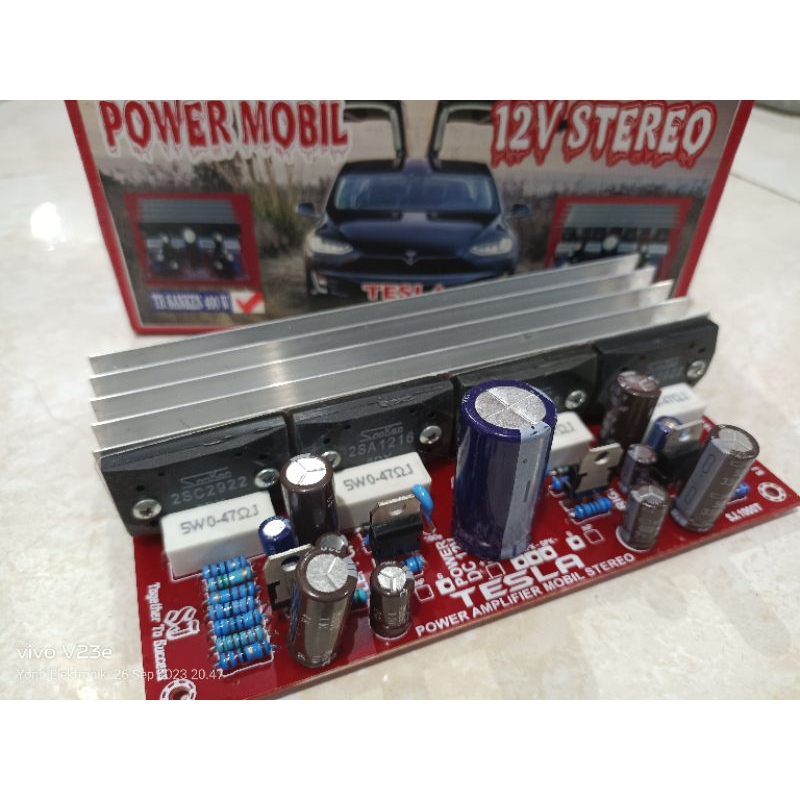 Jual Kit Power Amplifier Mobil Dc Volt Stereo Watt Final Sanken