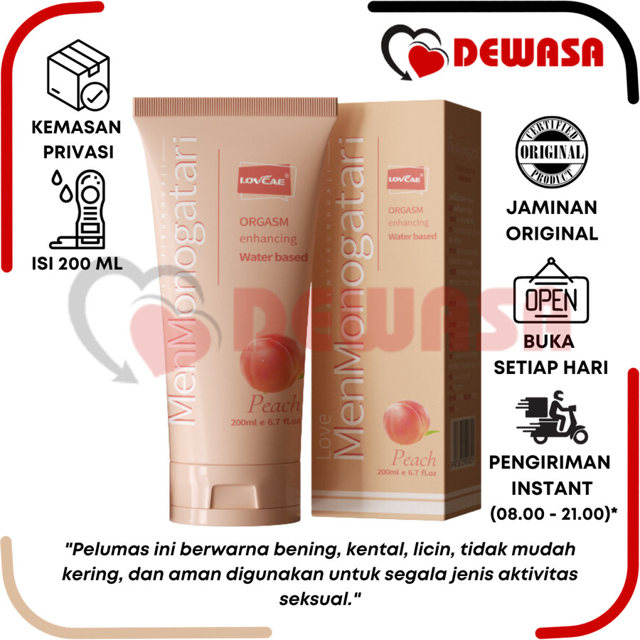 Jual Monogatari Lubricant Black Orgasm Peach Edition Ml Shopee