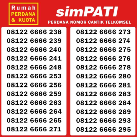 Jual Perdana Nomor Cantik Telkomsel