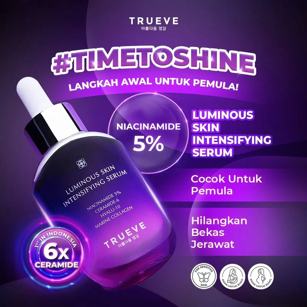 Jual Trueve Luminous Skin Intensifying Serum 30ml Shopee Indonesia