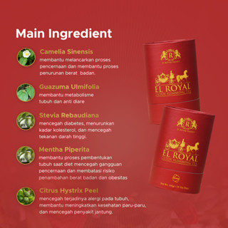 Jual El Royal Detox Slimming Tea Teh Detox Pcs X Lebih Cepat