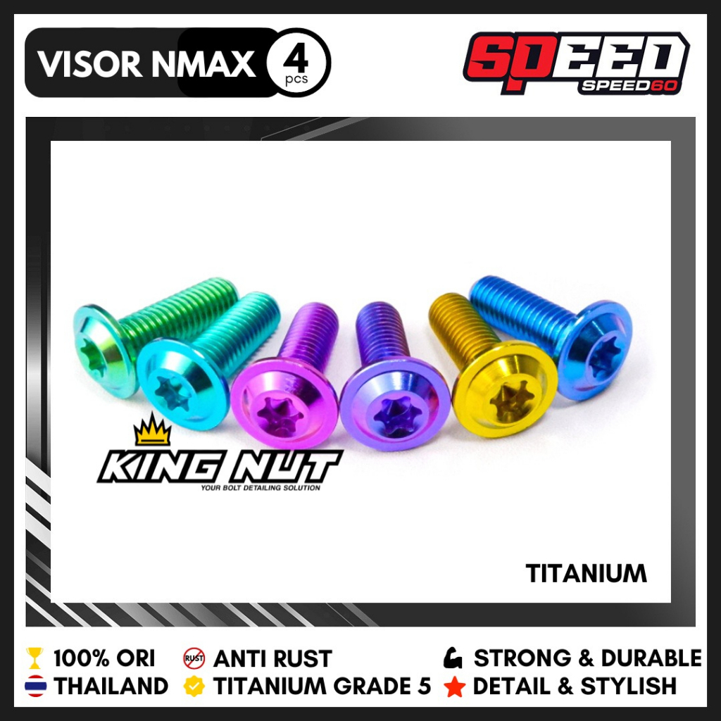 Jual Probolt Titanium Baut Visor Yamaha Nmax Grade King Nut Shopee