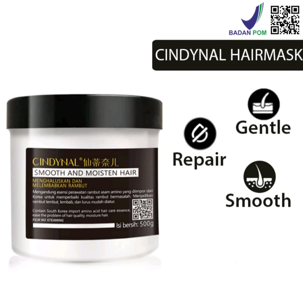 Jual BPOM Cindynal Hair Mask Smooth And Moisten Hair Film No