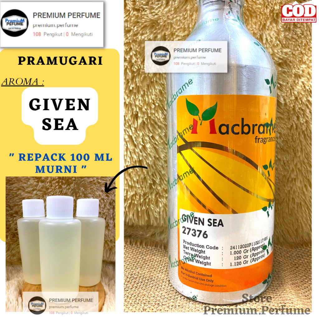 Jual Bibit Parfum Given Sea Pramugari Repack Ml Murni Tahan