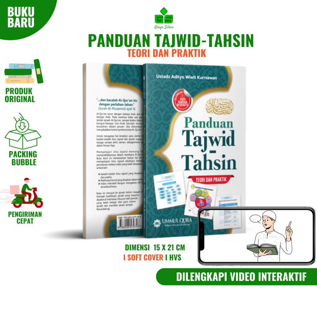 Jual Panduan Tajwid Tahsin Teori Dan Praktik Dilengkapi Video