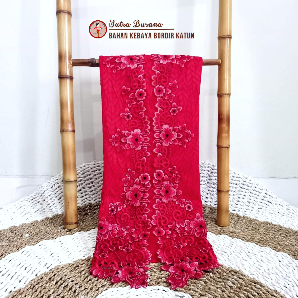 Jual Pusat Bordir Tasikmalaya Kain Bahan Tule Kebaya Encim Brokat