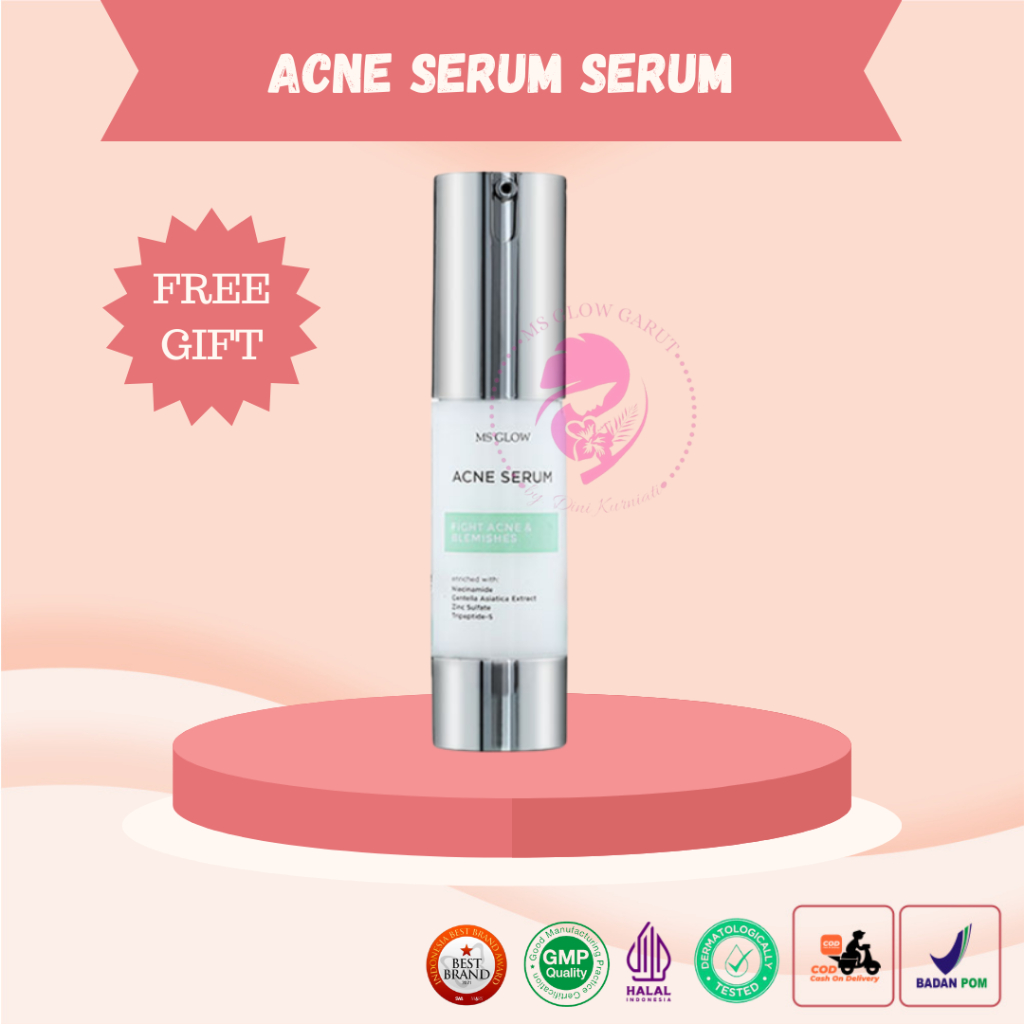 Jual Serum Acne MS Glow Obat Jerawat Pencerah Pemutih Wajah Perawatan