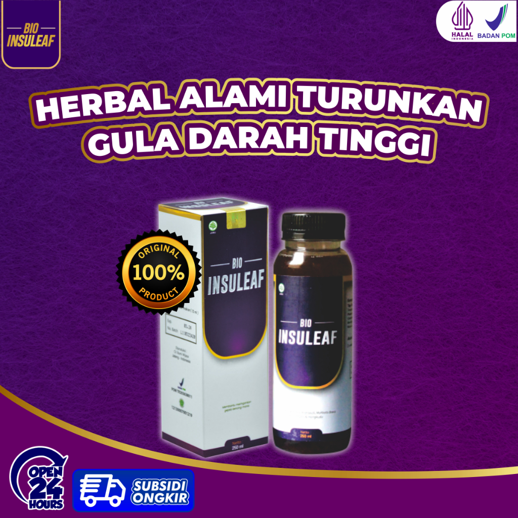 Jual Bio Insuleaf Herbal Insulin Alami Normalkan Kadar Gula Darah Dalam