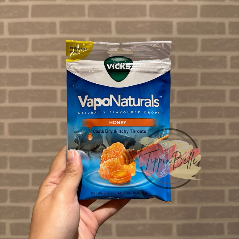 Jual Vicks Vaponaturals Lozenges Permen Tenggorokan Rasa Honey Atau