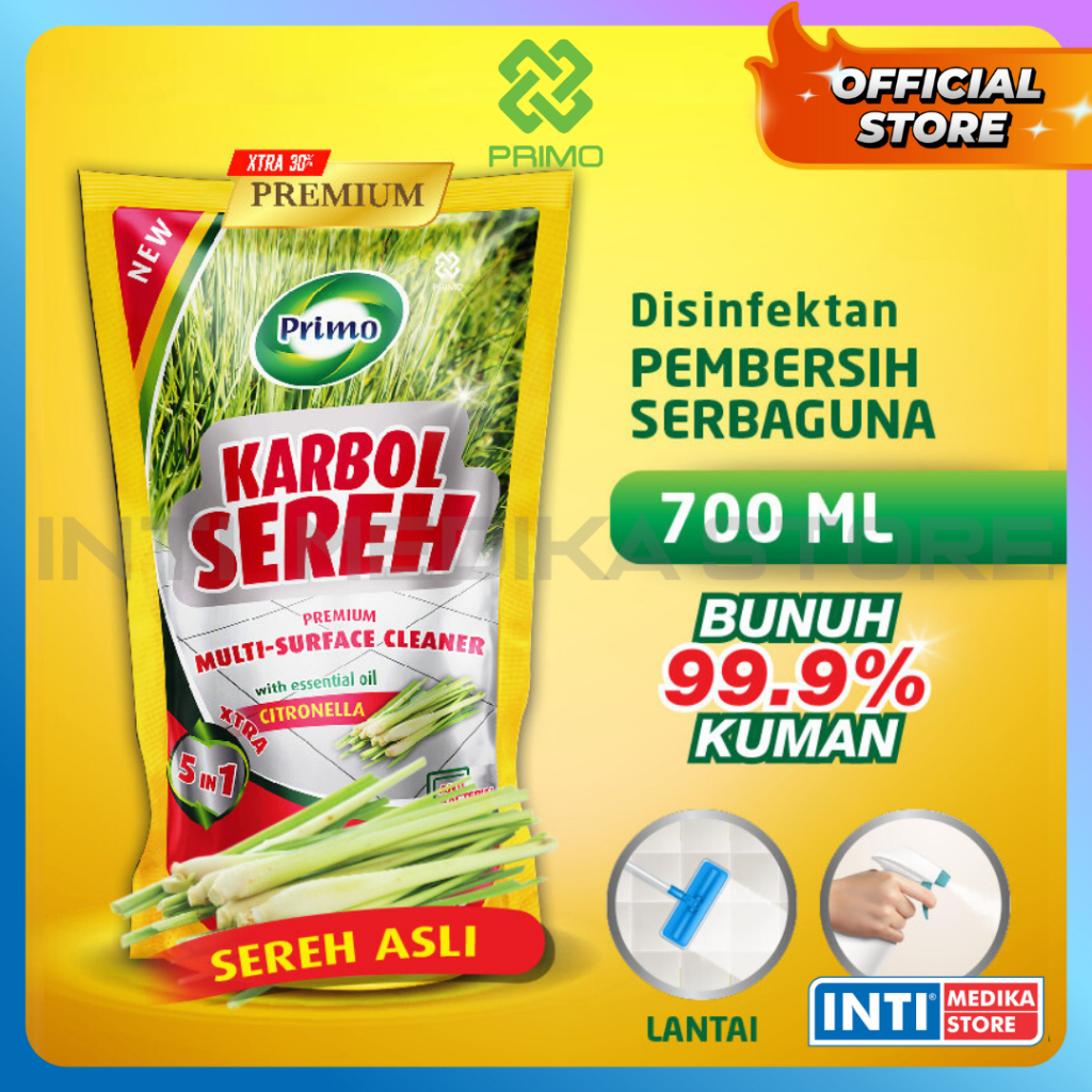 Jual PRIMO Karbol Sereh PREMIUM 700 Ml Disinfektan Pembersih Lantai