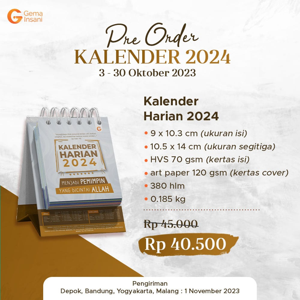 Jual Kalender Gema Insani Shopee Indonesia