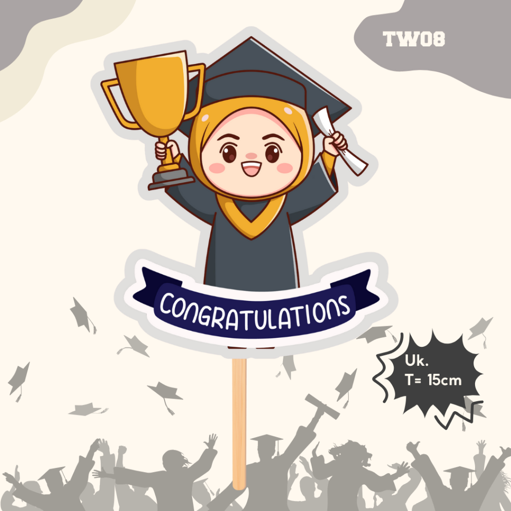 Jual Topper Wisuda Size Besar Pc Topper Buket Wisuda Shopee Indonesia