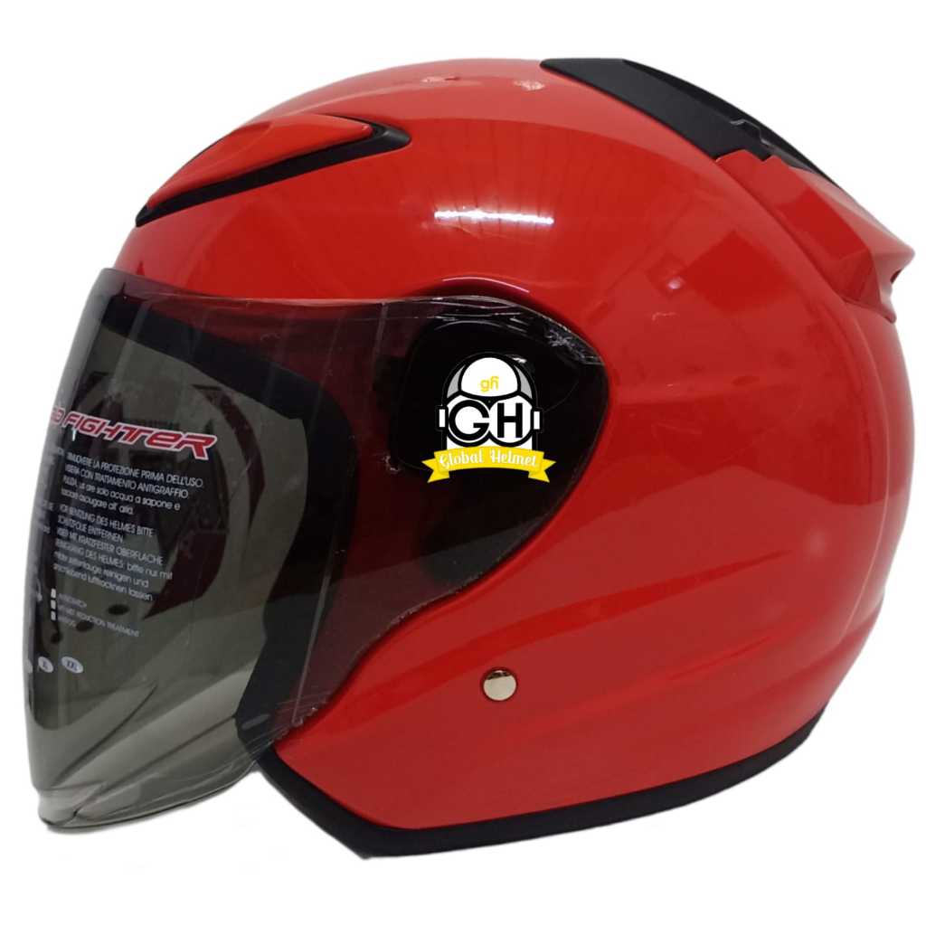 Jual Helm Nhk Half Face Nhk R Nhk R Solid Black Doff Nhk R Polos