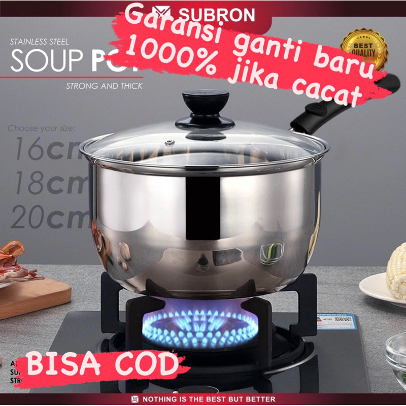 Jual Panci Susu Milk Pot Tutup Kaca Stainless Steel Milk Pot Mpasi