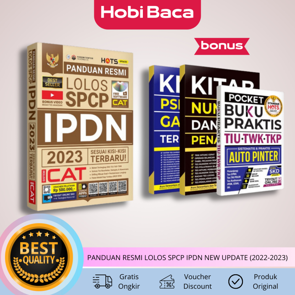 Jual Panduan Resmi Lolos Spcp Ipdn New Update Bonus Kitab